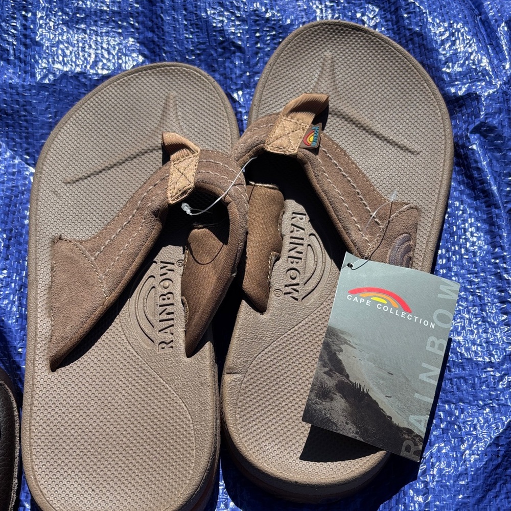 Rainbow Tan Sandals